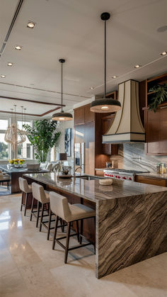 Elevate your kitchen with these 25 luxury interior design ideas featuring sophisticated decor, polished wood, and marble elements for a stylish, modern feel. #ChicKitchen #LuxuryLiving #ModernStyle Kitchen Interiors