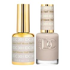 DND DC Gel & Matching Lacquer Polish DUO 301 HALF MOON Dnd Gel Fall Colors, Dc Gel Nail Polish, Nail Polish Application, Dnd Gel Polish, Nails Trends, Daisy Nails, Holiday Nail, Opi Nail Lacquer