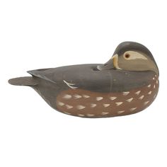 Wood Duck Hen Decoy by William Oler Hunting & Wildlife Decoys Atlantic Rancher Company Norfolk Broads, Wood Duck, Beach Haven, Duck Decoys, Wood Ducks, Glass Eyes, Travel Art, Hen, Shop House