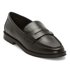 This pair of Luella a.n.a women's loafers are designed in a classic profile from smooth faux leather that's versatile to wear with everything from jeans to tailoring. This timeless, slip-on style has an almond moc-toe and is set on rubberized soles for grip underfoot.Closure Type: Slip-OnPlatform Shoe Height: 1 InchShoe Heel Height: 1/2 InchUpper/Outer Base Material: 100% PolyuretheneShoe Lining Material: PolyurethaneSole Material Content: 100% Thermoplastic-RubberToe Type: Closed Toe, Round Toe Classic Profile, Loafer Shoes Women, Closed Toe Shoes, Women's Loafers, Shoes Loafers, Loafers For Women, Loafer Shoes, Heel Height, Loafers