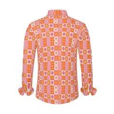 Introducing our Retro Shirt, a stylish fusion of 60s and 70s vibes with a modern twist. This Men's Vintage Style Shirt channels the Mod aesthetic, featuring a captivating geometric design in pink and orange hues. The Op Art Men's Dress Shirt is not just a piece of clothing; it's a statement of artful style and sophistication. With long cuff sleeves and a mod 60s-inspired design, this shirt is perfect for those who appreciate the timeless charm of vintage fashion. Crafted from 100% polyester, it Mod Aesthetic, Opt Art, Mod 60s, Men's Vintage Style, 70s Vibes, Orange Hues, Vintage Mens Fashion, The Mod, Modern Boutique