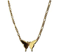 Bring a touch of carefree style and whimsical beauty to your look with this 18K yellow gold-plated butterfly necklace. From Allison Avery. Study Core, Carefree Style, Butterfly Necklace, 18k Gold, Gold Plate, Yellow Gold, Plating, Bring It On, Yellow