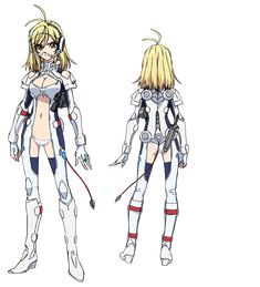 two female anime characters standing side by side, one in white and the other in black