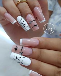 Teddy Nail Art, Spring Nails Floral, Short Nail Ideas, Trendy Summer Nails, Nails Floral, Quick Nail Art, Nail Art Designs Summer, Short Nail