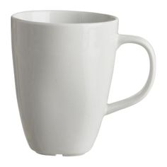 a white coffee cup on a white background