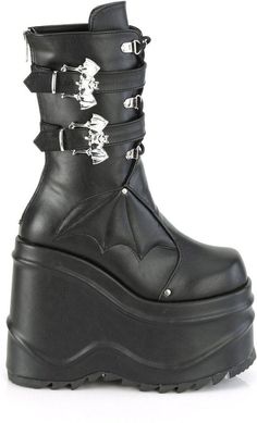 Emo Heels, Hologram Shoes, Emo Boots, Demonia Boots, Leather Platform Boots, Alternative Shoes, Demonia Shoes, Gothic Shoes, Black Platform Boots