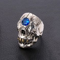 Gothic Stainless Steel Skull Ring, Gothic Metal Skull Ring, Gothic Metal Skull Ring Gift, Gothic Skull Ring Metal Gift, Gothic Skull Ring For Halloween, Gothic Metal Skull Ring For Promise, Gothic Metal Skull Ring As Promise Ring, Gothic Adjustable Skull Promise Ring, Adjustable Gothic Skull Ring