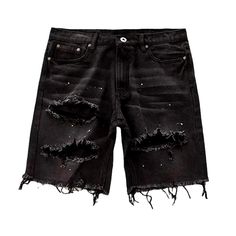 Elevate your flair with our baggy mid-waist jeans shorts for men from the 2024 Summer Collection a grunge-inspired addition to your wardrobe that exudes effortless coolness.Distinctive Features: Grunge Style: These shorts are designed with a grunge aesthetic in mind, perfect for those who want to add some edge to their look. Distressed Details: The distressed elements on these shorts add a rugged and worn-in feel, giving them a unique and individualized look. Baggy Fit: The baggy silhouette of these shorts offers a relaxed and comfortable feel, perfect for the laid-back grunge trend. Raw Hem: The raw hem adds an element of undone edginess to these shorts, making them a standout piece in any outfit. Whiskered & Sanded: These shorts feature a whiskered and sanded effect, giving them a vintag Wed Leg, Fem Outfits, Minimal Shirt Design, Mid Waist Jeans, Mens Denim Shorts, Shorts For Men, Waist Jeans, Grunge Style, Fashion Girl