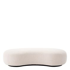 Curved Contemporary Bench by Tara Shaw Bench Rest, Curved Bench, Contemporary Bench, Fabric Bench, Outdoor Table Lamps, Cream Fabric, Bedroom Bench, Traditional Interior, Upholstered Bench