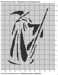 Cross Stitch Silhouette, Crochet Patterns Filet, Crochet Charts, Filet Crochet Charts, Halloween Cross Stitch Patterns, Fillet Crochet, Halloween Cross Stitches, Crochet Tapestry, Ideas Crochet