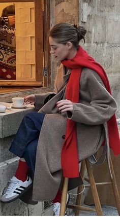 Scarf Outfit, Paris Mode, Looks Chic, 가을 패션, Mode Vintage, Looks Style