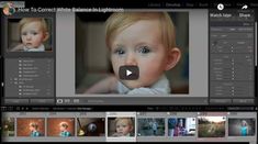 an image of a baby being viewed on the webcam with other images and captions