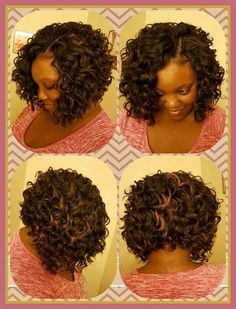 Quick Crochet Hairstyles, Crotchet Curly, Crochet Wavy Hair, Crochet Weave Hairstyles, Straight Crochet, Black Hair Short, Short Quick Weave Hairstyles, Weave Bob Hairstyles