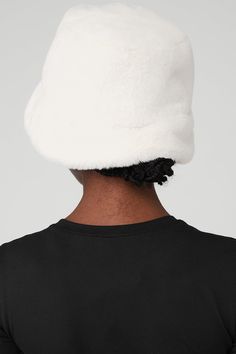 Lightweight. Super-soft. Street-ready. The Faux Fur Bucket Hat is the perfect choice for warming winter headwear in an on-trend bucket hat silhouette. Trendy White Warm Hats, Cream Cloche Hat With Short Brim For Winter, Trendy Winter Cloche Hat With Flat Brim, Trendy Warm White Hat, Casual Soft White Hat, Casual White Soft Hat, Cream Soft Hat, One Size Fits Most, White Bucket Hat For Fall, White Cloche Hat With Short Brim For Winter