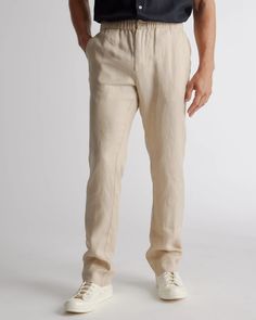 Men's 100% European Linen Pants European Mens Fashion, Flowy Outfit, Mens Sewing, Casual Mens Outfits, Mens Sewing Patterns, Linen Pants Outfit, Joseph Fashion, Mens Linen Pants, Pants Outfit Men