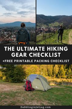 the ultimate hiking gear checklist for free printable backpacking checklist and camping tips