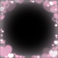 a black and pink background with lots of hearts