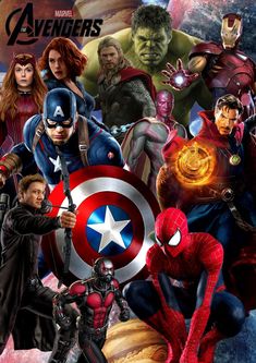 the avengers movie poster with many characters