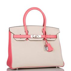 Hermès Special Order (HSS) – Madison Avenue Couture Hermes Bag With Engraved Zipper Pull For Everyday Use, Hermes Birkin Etoupe, Hermes Rare Bag, Rose Lipstick, Hermes 24/24 Bag, Garden Tote, Hermes Birkin, Zip Pockets, Top Handle Bag