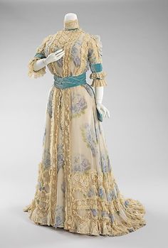 Afternoon dress Early 20th Century Fashion, Robes Vintage