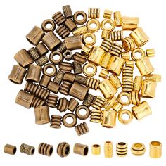 PRICES MAY VARY. 10 Different Available -- Package includes 10 styles antique alloy european beads, 3 styles of 20pcs each, 4 style of 10pcs each, 100pcs in total. Bulk spacers beads is enough to make DIY bracelet and work great to combine with other jewelry making. Tibetan Alloy Beads -- Using high-quality alloy materials, it is not easy to break, and can be used for a long time. The tibetan style allows you to have retro and stylish personalized jewelry. Large Hole Design -- Each of our beads Beard Beads, African Hair, Hair Braiding, Large Hole Beads, Hair Beads, Diy Hair, Diy Supplies, Color Dorado, Scrapbooking Projects