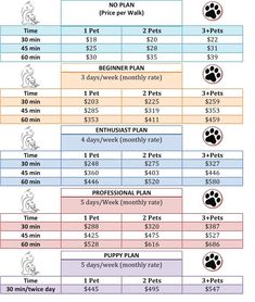 an image of a dog's schedule for the month in which it is being used