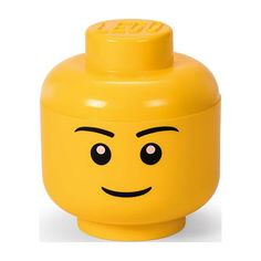 The LEGO Storage Head S Boy is an enlargement of the head of the iconic LEGO minifigure. It can be used for storing LEGO bricks, other toys or even fruit. The Iconic Storage Head S stacks perfectly on to LEGO Storage Bricks 1, 2, 4 and 8. The Iconic Storage Head S is also available in a classic Girl version. Color: Multicolor. Lego Storage Brick, Lego Head, Green Characters, Classic Lego, Room Refresh, Lego Construction, Up Theme, Lego Room, Lego Storage