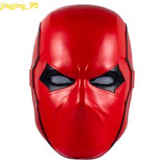 Red Hood Mask, Batman Red Hood, Face Mask Halloween, Mask Halloween, Full Face Mask, Eye Masks, Red Hood, Cosplay Props, Shopping Ideas