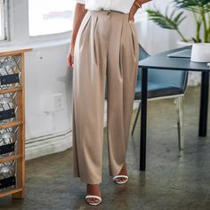 Meet your new wardrobe staple: our Khaki Button Waist Pants! With their versatile hue and button waist, these pants are perfect whether you're dressing them up for the office or keeping it casual on the weekend. Product code: CAA02D4B019GG Khaki Stretch Wide-leg Pants, Khaki Full-length Pants With Multiple Pockets, Khaki Wide Leg High-waisted Pants With Elastic Waistband, Khaki Wide Leg Ankle-length Pants With Elastic Waistband, Beige Ankle-length Pants With Button Closure, Tapered Joggers, Printed Palazzo Pants, Womens Khakis, Straight Trousers