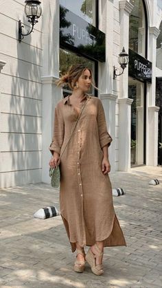 Linen Style Fashion, Casual Indian Fashion, Salwar Kamiz, Modest Dresses Casual, Linen Fashion, Fashion Attire, Designs For Dresses, Stylish Dress Designs