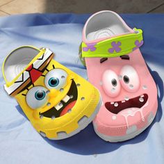 Spongebob Squarepants Cartoons, Slippers For Kids, Mouse Pokemon, Spongebob And Patrick, Preppy Things, Tie Dye Hippie, Crocs Crocband, Crocs Clogs, Bad Kids