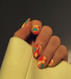 Nails 23, Colorful Nail, Nagel Tips, Minimal Nails, Her Nails, Acrylic Coffin, Nails 2020, Minimalist Nails, Fire Nails