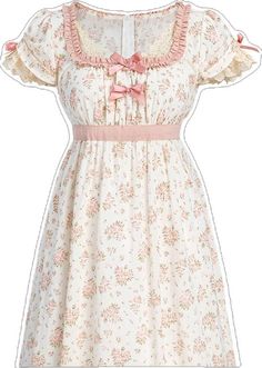 Summer Victorian Dress With Empire Waist, Regency Style Summer Prairie Dress For Garden Party, Regency Style Prairie Dress For Summer Garden Party, Summer Regency Prairie Dress For Garden Party, Cottagecore White Dress For Tea Party, Feminine White Prairie Dress For Garden Party, White Feminine Prairie Dress For Garden Party, White Regency Style Prairie Dress With Empire Waist, Spring Cotton Regency Style Dress