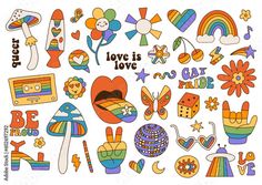 the love is love sticker sheet