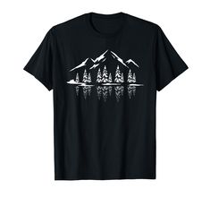 PRICES MAY VARY. Amazing forest nature design for people who love trekking, hiking, camping, birdwatching or nature photography of mountains, lakes or creeks and try to save our environment, preserve national parks or to show your support for nature. Lightweight, Classic fit, Double-needle sleeve and bottom hem Mountain T Shirt, Trees Forest, Mountain Tshirt, Nature Tree, Mens Workout Clothes, Crew Neck Tee, T Shirt Design, Branded T Shirts, Shirt Design