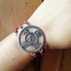 Mayan Jewelry, Bracelet Mexican, Charm Bracelet Silver, Mexican Jewelry, Elastic Thread, Vintage Bracelet, Elastic Bracelet, Earrings Rings, Red Bead