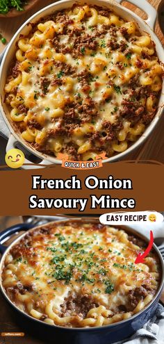 an image of french onion savory mince casserole