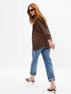 100% Organic Cotton Big Shirt | Gap Gap Linen Summer Shirt, Gap Linen Shirt For Spring, Gap Linen Spring Shirt, Gap Relaxed Fit Linen Shirt, Gap Linen Button-up Shirt, Gap Linen Shirt With Relaxed Fit, Spring Linen Shirt By Gap, Gap Oversized Tops For Fall, Gap Linen Tops For Workwear