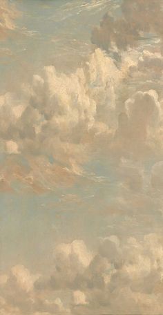 an image of a painting with clouds in the sky