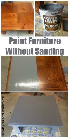 the process to paint furniture without sanding