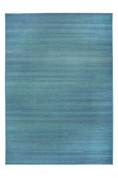 an area rug with blue and green stripes