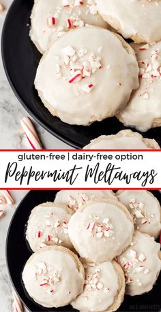 gluten - free, dairy - free option peppermint mellows cookies