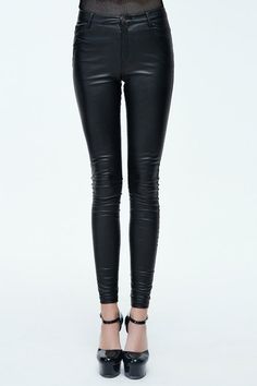 Product Code: PT055 Color: Black Gender: Female Materials: SYNTHETIC LEATHER 100% Notice: Other Accessories Are Not Include This simple style small feet tight-fitting trousers is made of elastic coarse grained imitated leather, suitable for daily wear. Size(IN) Waist Hip Front Rise Back Rise Length XS 27.17 30.71 9.84 13.78 40.16 S 29.13 32.68 10.04 13.98 40.35 M 31.10 34.65 10.24 14.17 40.55 L 33.07 36.61 10.43 14.37 40.75 XL 35.04 38.58 10.63 14.57 40.94 2XL 37.01 40.55 10.83 14.76 41.14 3XL 38.98 42.52 11.02 14.96 41.34 Womens Pants, Synthetic Leather, Simple Style, Gender Female, Leather Women, Daily Wear, Tights, Pants For Women, Trousers