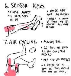 a diagram showing how to do an exercise for the legs and ankles, with instructions