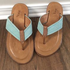 Vintage Turquoise Sandals From Sundance Clothing. Never Worn, Like New Condition With No Stains Or Tears. Nonsmoking And Pet Free House. Blue Flip Flops With Ortholite Insole For Summer, Blue Summer Flip Flops With Ortholite Insole, Blue Ortholite Insole Flip Flops For Summer, Turquoise Open Toe Flip Flops For Spring, Turquoise Round Toe Sandals For The Beach, Spring Turquoise Open Toe Flip Flops, Spring Turquoise Flip Flops, Turquoise Sandals With Removable Insole For Beach, Turquoise Beach Sandals With Removable Insole