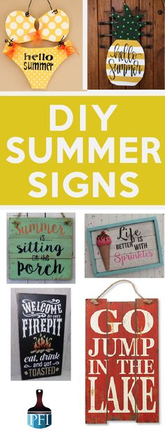 diy summer signs that are easy to make