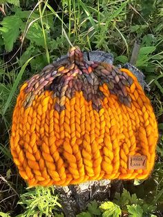 Hand knit Children/Infant Pumpkin hats. The cutest little Fall accessory for your special little one. Handmade by me in my studio. Handwash and lay flat to dry.  Yellow hat is knit in a wool/acrylic blend and has a circumference of 17" Orange hats are knit in Hand dyed Merino Yarn. Newborn hat has a circumference of 13" and 6-12mths has a circumference of 16" Pattern by @weefibreco Handmade One Size Hats For Fall, Handmade Fall Hats One Size, Handmade One-size Fall Hats, Handmade Multicolor Fall Hats, Handmade Hats For Fall, One Size Fits Most, Handmade Fall Hats One Size Fits Most, Handmade Fall Hats, One Size Fits Most, Handmade Crochet Hat For Fall Outdoor, Yellow Hat For Fall, One Size Fits Most