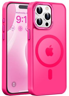 the pink iphone case is designed to look like it has an ipod logo on it