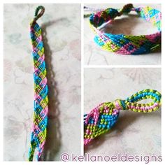 three pictures of different types of bracelets on a white tablecloth with text overlay that reads, how to make a braided bracelet