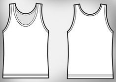 Girl Tank top T-shirt Template Tank Top Sketch, Tank Top Drawing, Girl Tank Top, Shirt Packaging, Free T Shirt Design, Tshirt Printing Design